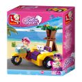 Sluban Girls Dream Holidays M38-B0600C Motocykel s postranným vozíkom