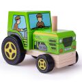 Bigjigs Baby Nasadzovanie traktor