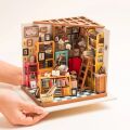 RoboTime 3D drevená skladačka Miniatúra domčeka Samova študovňa