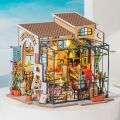 RoboTime 3D drevená skladačka Miniatúra domčeku Kvetinárstvo