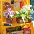 RoboTime 3D drevená skladačka Miniatúra domčeka Rozkvitnutá jar