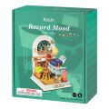 RoboTime 3D drevená skladačka Miniatúra domčeka Študovňa s písacím strojom