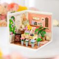 RoboTime 3D drevená skladačka Miniatúra domčeka Kvetinárstvo Fresh Flower