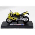Welly Motocykel BMW S1000RR 1:18 zlatý