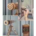 RoboTime 3D drevená mechanická skladačka Pirátsky ďalekohľad