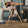 RoboTime 3D drevená mechanická skladačka Pirátsky ďalekohľad