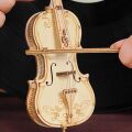 RoboTime 3D drevená skladačka Violončelo