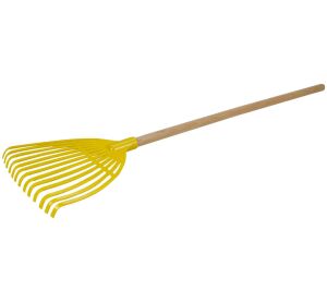 Lena Záhradné hrable na lístie s drevenou rukoväťou