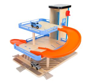 Small Foot Drevená poschodová garáž s výťahom - poškodený obal