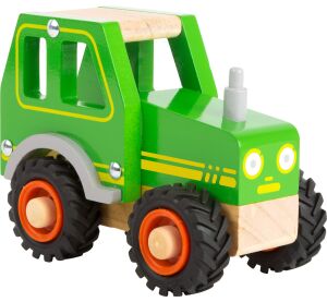 Small Foot Dřevěný traktor zelený - poškozený obal