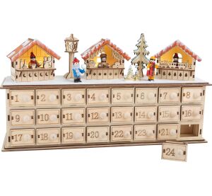 small foot Drevený adventný kalendár vianočné trhy