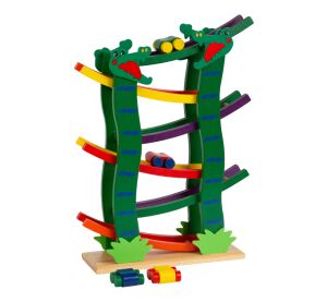 small foot Drevená závodná dráha Krokodíl