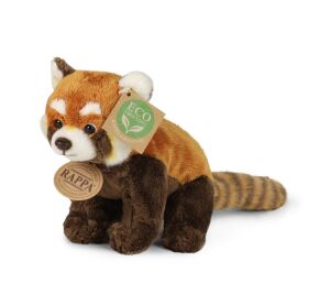Rappa Plyšová panda červená 18 cm ECO-FRIENDLY