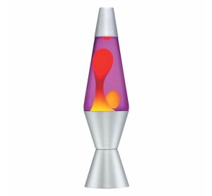 Schylling LAVA Lávová lampička žlto-fialová 36,8 cm