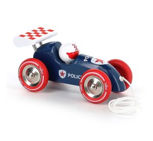Vilac Ťahacie závodné auto s krídlom policajné
