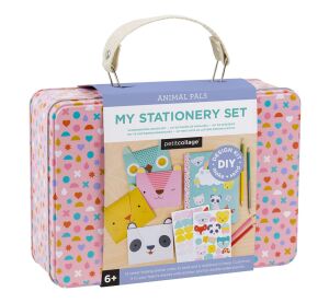 Petit Collage Kreatívny kufrík Listová súprava so zvieratkami