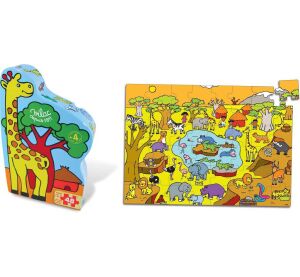 Vilac Drevené puzzle Savana
