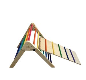 2Kids Toys Piklerovej trojuholník s doskou dúhový