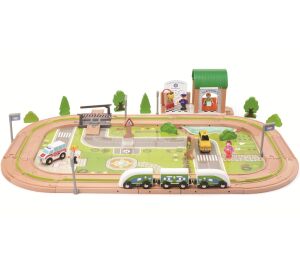 2Kids Toys Vláčikodráha Dedina 110 dielov