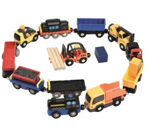 2Kids Toys Sada vozidiel k vláčikodráhe