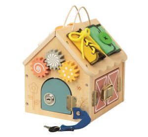 2Kids Toys Activity board Domček Prírodný malý