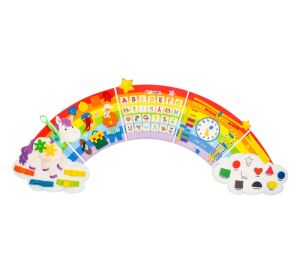2Kids Toys Soft activity board Dúha s mrakmi