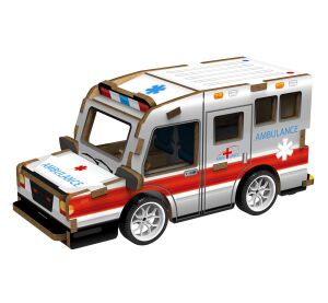 2Kids Toys 3D drevená skladačka Sanitka