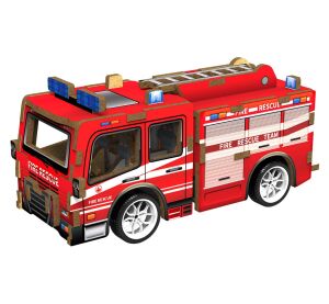 2Kids Toys 3D drevená skladačka Hasičské vozidlo