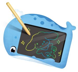 2Kids Toys Detský LCD kresliaci tablet Veľryba
