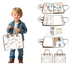 2Kids Toys Senzorická busy kniha Dinosaury 1