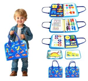 2Kids Toys Senzorická busy kniha Dinosaury 2