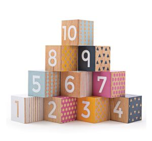 Bigjigs Toys Didaktické kocky čísla