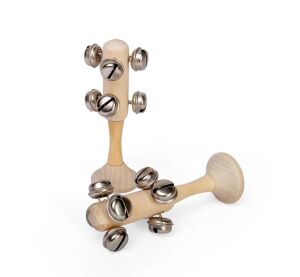 Bigjigs Toys Rolničky mini prírodné 1ks