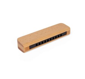 Bigjigs Toys Drevená harmonika prírodná
