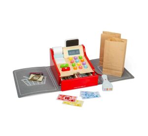 Bigjigs Toys Detská drevená pokladňa