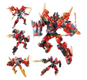 Qman Roaring Flame God General 41305 sada 4 v 1