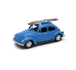 Welly Volkswagen Beetle so surfom 1:34 žltý
