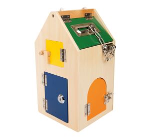 small foot Motorický dom so zámkami