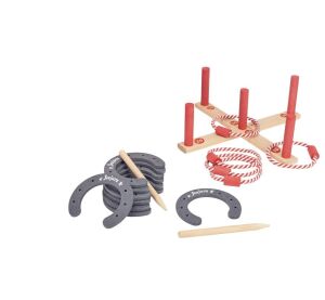 Jeujura Drevená hra Hádzanie podkovou