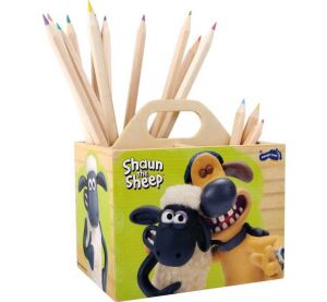 small foot Drevený stojan na ceruzky ovečka Shaun