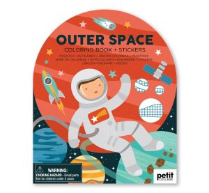Petit Collage Omaľovánka so samolepkami vesmír