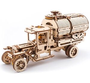 Ugears 3D drevené mechanické puzzle UGM-11 Nákladiak s cisternou