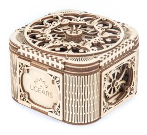 Ugears 3D drevené mechanické puzzle Šperkovnica