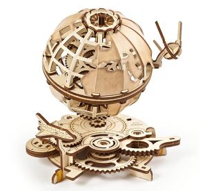 Ugears 3D drevené mechanické puzzle Globus