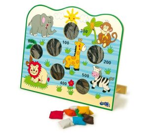 small foot Drevená hra na hádzanie Afrika