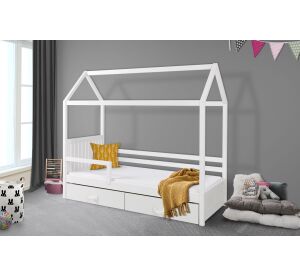 MebloBed Domčeková Posteľ s úložným priestorom ROZALIA II biela