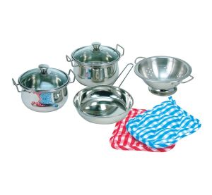 Bino Detské nádobíčko sada nerezového riadu