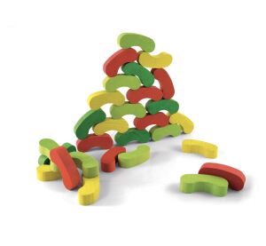 Jeujura Farebné fazuľky 60 dielikov