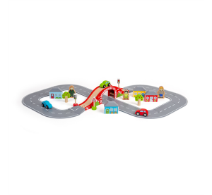 Bigjigs Rail Drevená autodráha osmička