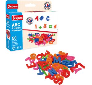 Jeujura Farebné magnetické písmenká 50 ks